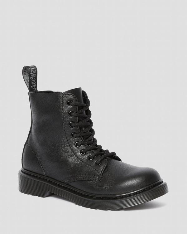 Dr Martens Dětské Kotníkové Boty Junior Mono 1460 Pascal Černé, CZ-235148